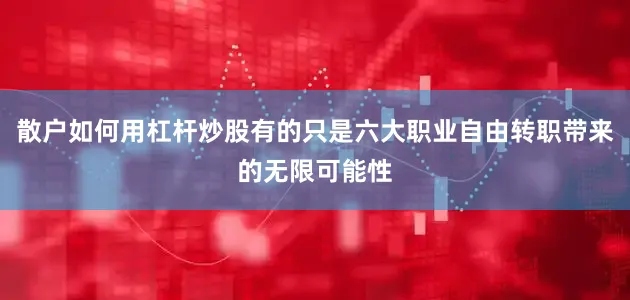 散户如何用杠杆炒股有的只是六大职业自由转职带来的无限可能性